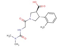 (3S*,4R*)-1-{N-[(dimethylamino)carbonyl]glycyl}-4-(2-methylphenyl)pyrrolidine-3-carboxylic acid