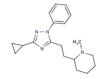 2-[2-(3-cyclopropyl-1-phenyl-1H-1,2,4-triazol-5-yl)ethyl]-1-methylpiperidine