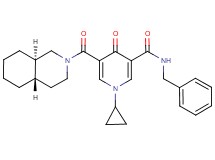 N-benzyl-1-cyclopropyl-5-[(4aS*,8aR*)-octahydro-2(1H)-isoquinolinylcarbonyl]-4-oxo-1,4-dihydro-3-pyridinecarboxamide