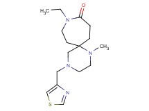 9-ethyl-1-methyl-4-(1,3-thiazol-4-ylmethyl)-1,4,9-triazaspiro[5.6]dodecan-10-one