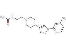 N-{2-[4-[1-(4-methylpyridin-2-yl)-1H-pyrazol-4-yl]-3,6-dihydropyridin-1(2H)-yl]ethyl}urea