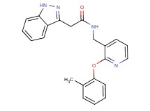 2-(1H-indazol-3-yl)-N-{[2-(2-methylphenoxy)-3-pyridinyl]methyl}acetamide