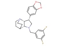 (3R*,3aR*,7aR*)-3-(1,3-benzodioxol-5-yl)-1-(3,5-difluorobenzyl)octahydro-4,7-ethanopyrrolo[3,2-b]pyridine
