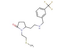 1-[2-(methylthio)ethyl]-5-(2-{[3-(trifluoromethyl)benzyl]amino}ethyl)-2-pyrrolidinone