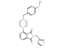 4-[4-(4-methoxybenzyl)-1-piperazinyl]-2-(3-thienylmethyl)-1H-isoindole-1,3(2H)-dione