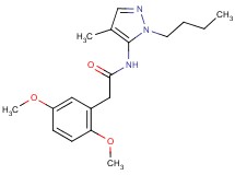 N-(1-butyl-4-methyl-1H-pyrazol-5-yl)-2-(2,5-dimethoxyphenyl)acetamide