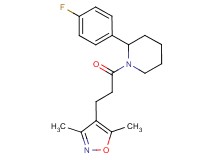 1-[3-(3,5-dimethyl-4-isoxazolyl)propanoyl]-2-(4-fluorophenyl)piperidine