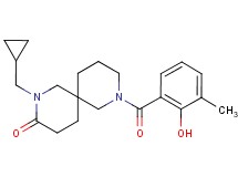 2-(cyclopropylmethyl)-8-(2-hydroxy-3-methylbenzoyl)-2,8-diazaspiro[5.5]undecan-3-one