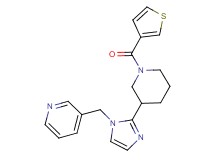 3-({2-[1-(3-thienylcarbonyl)piperidin-3-yl]-1H-imidazol-1-yl}methyl)pyridine