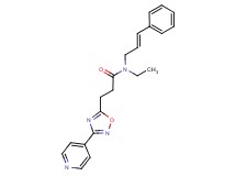 N-ethyl-N-[(2E)-3-phenylprop-2-en-1-yl]-3-(3-pyridin-4-yl-1,2,4-oxadiazol-5-yl)propanamide