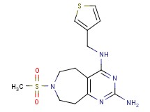 7-(methylsulfonyl)-N~4~-(3-thienylmethyl)-6,7,8,9-tetrahydro-5H-pyrimido[4,5-d]azepine-2,4-diamine