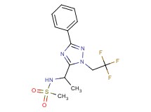 N-{1-[3-phenyl-1-(2,2,2-trifluoroethyl)-1H-1,2,4-triazol-5-yl]ethyl}methanesulfonamide