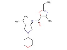 2-ethyl-N-[rel-(3R,4S)-4-isopropyl-1-(tetrahydro-2H-pyran-4-yl)-3-pyrrolidinyl]-4-methyl-1,3-oxazole-5-carboxamide hydrochloride