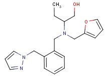 2-{(2-furylmethyl)[2-(1H-pyrazol-1-ylmethyl)benzyl]amino}butan-1-ol