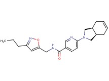 6-[(3aR*,7aS*)-1,3,3a,4,7,7a-hexahydro-2H-isoindol-2-yl]-N-[(3-propylisoxazol-5-yl)methyl]nicotinamide