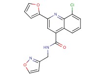 8-chloro-2-(2-furyl)-N-(3-isoxazolylmethyl)-4-quinolinecarboxamide