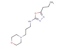 N-(3-morpholin-4-ylpropyl)-5-propyl-1,3,4-oxadiazol-2-amine