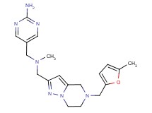 5-{[methyl({5-[(5-methyl-2-furyl)methyl]-4,5,6,7-tetrahydropyrazolo[1,5-a]pyrazin-2-yl}methyl)amino]methyl}-2-pyrimidinamine