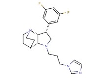 (3R*,3aR*,7aR*)-3-(3,5-difluorophenyl)-1-[3-(1H-imidazol-1-yl)propyl]octahydro-4,7-ethanopyrrolo[3,2-b]pyridine