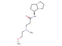 N~3~-(2-methoxyethyl)-N~3~-methyl-N~1~-[(1S*,3aS*,6aS*)-octahydropentalen-1-yl]-beta-alaninamide