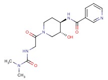 N-((3R*,4R*)-1-{N-[(dimethylamino)carbonyl]glycyl}-3-hydroxypiperidin-4-yl)nicotinamide