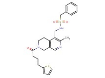 N-({3-methyl-7-[4-(2-thienyl)butanoyl]-5,6,7,8-tetrahydro-2,7-naphthyridin-4-yl}methyl)-1-phenylmethanesulfonamide
