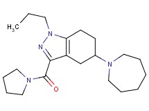 5-(1-azepanyl)-1-propyl-3-(1-pyrrolidinylcarbonyl)-4,5,6,7-tetrahydro-1H-indazole