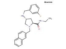 (4R)-N-ethyl-4-[(3-fluorobenzyl)amino]-1-(2-naphthylmethyl)-L-prolinamide