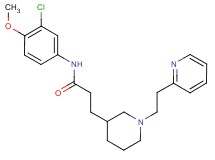 N-(3-chloro-4-methoxyphenyl)-3-[1-(2-pyridin-2-ylethyl)piperidin-3-yl]propanamide