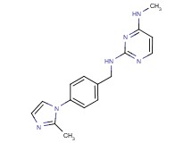 N~4~-methyl-N~2~-[4-(2-methyl-1H-imidazol-1-yl)benzyl]pyrimidine-2,4-diamine