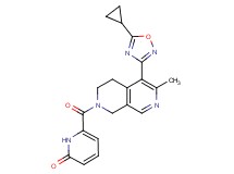 6-{[5-(5-cyclopropyl-1,2,4-oxadiazol-3-yl)-6-methyl-3,4-dihydro-2,7-naphthyridin-2(1H)-yl]carbonyl}-2(1H)-pyridinone