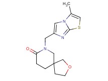 7-[(3-methylimidazo[2,1-b][1,3]thiazol-6-yl)methyl]-2-oxa-7-azaspiro[4.5]decan-8-one