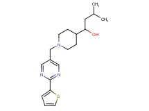 3-methyl-1-(1-{[2-(2-thienyl)-5-pyrimidinyl]methyl}-4-piperidinyl)-1-butanol