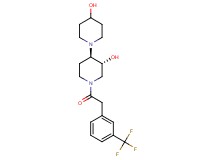 (3'R*,4'R*)-1'-{[3-(trifluoromethyl)phenyl]acetyl}-1,4'-bipiperidine-3',4-diol