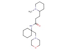 3-(1-methylpiperidin-2-yl)-N-[1-(morpholin-4-ylmethyl)cyclohexyl]propanamide