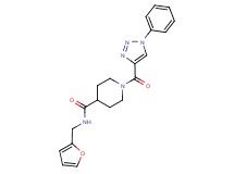 N-(2-furylmethyl)-1-[(1-phenyl-1H-1,2,3-triazol-4-yl)carbonyl]-4-piperidinecarboxamide