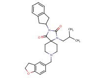 8-(2,3-dihydro-1-benzofuran-5-ylmethyl)-3-(2,3-dihydro-1H-inden-2-yl)-1-isobutyl-1,3,8-triazaspiro[4.5]decane-2,4-dione