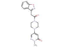 5-[4-(1,2-benzisoxazol-3-ylacetyl)-1-piperazinyl]-2-methyl-3(2H)-pyridazinone