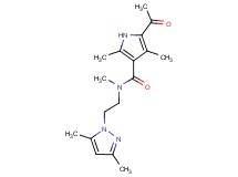 5-acetyl-N-[2-(3,5-dimethyl-1H-pyrazol-1-yl)ethyl]-N,2,4-trimethyl-1H-pyrrole-3-carboxamide
