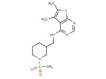 5,6-dimethyl-N-{[1-(methylsulfonyl)piperidin-3-yl]methyl}thieno[2,3-d]pyrimidin-4-amine