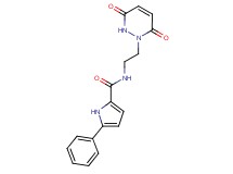 N-[2-(3,6-dioxo-3,6-dihydropyridazin-1(2H)-yl)ethyl]-5-phenyl-1H-pyrrole-2-carboxamide