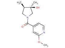 (3R*,4R*)-1-(2-methoxyisonicotinoyl)-3,4-dimethyl-3-pyrrolidinol
