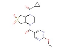 (4aR*,7aS*)-1-(cyclopropylcarbonyl)-4-[(2-methoxy-5-pyrimidinyl)carbonyl]octahydrothieno[3,4-b]pyrazine 6,6-dioxide