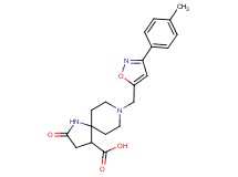 8-{[3-(4-methylphenyl)isoxazol-5-yl]methyl}-2-oxo-1,8-diazaspiro[4.5]decane-4-carboxylic acid