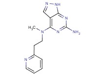 N~4~-methyl-N~4~-[2-(2-pyridinyl)ethyl]-1H-pyrazolo[3,4-d]pyrimidine-4,6-diamine