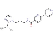 N-[3-(2-isopropyl-1H-imidazol-1-yl)propyl]-2,4'-bipyridine-5-carboxamide
