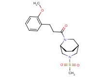 (1R*,5R*)-6-[3-(2-methoxyphenyl)propanoyl]-3-(methylsulfonyl)-3,6-diazabicyclo[3.2.2]nonane