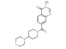 3-methyl-7-[(4-thiomorpholin-4-ylpiperidin-1-yl)carbonyl]quinazolin-4(3H)-one