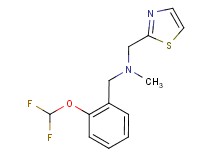 1-[2-(difluoromethoxy)phenyl]-N-methyl-N-(1,3-thiazol-2-ylmethyl)methanamine