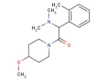 2-(4-methoxy-1-piperidinyl)-N,N-dimethyl-1-(2-methylphenyl)-2-oxoethanamine